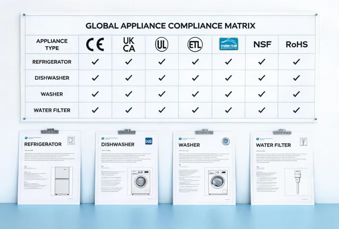 Appliance compliance matrix