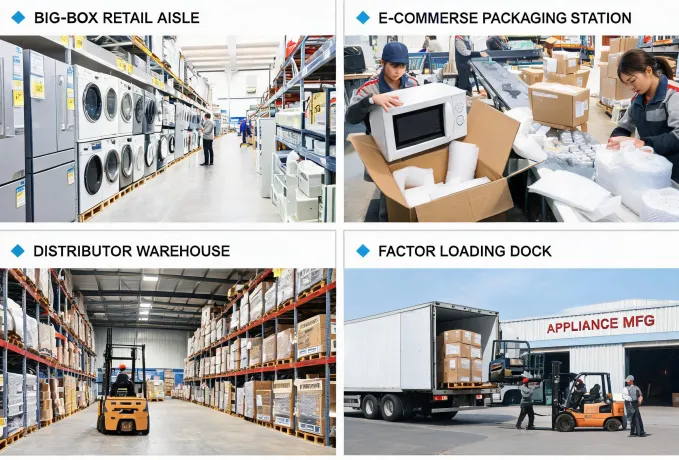 B2B appliance export channels